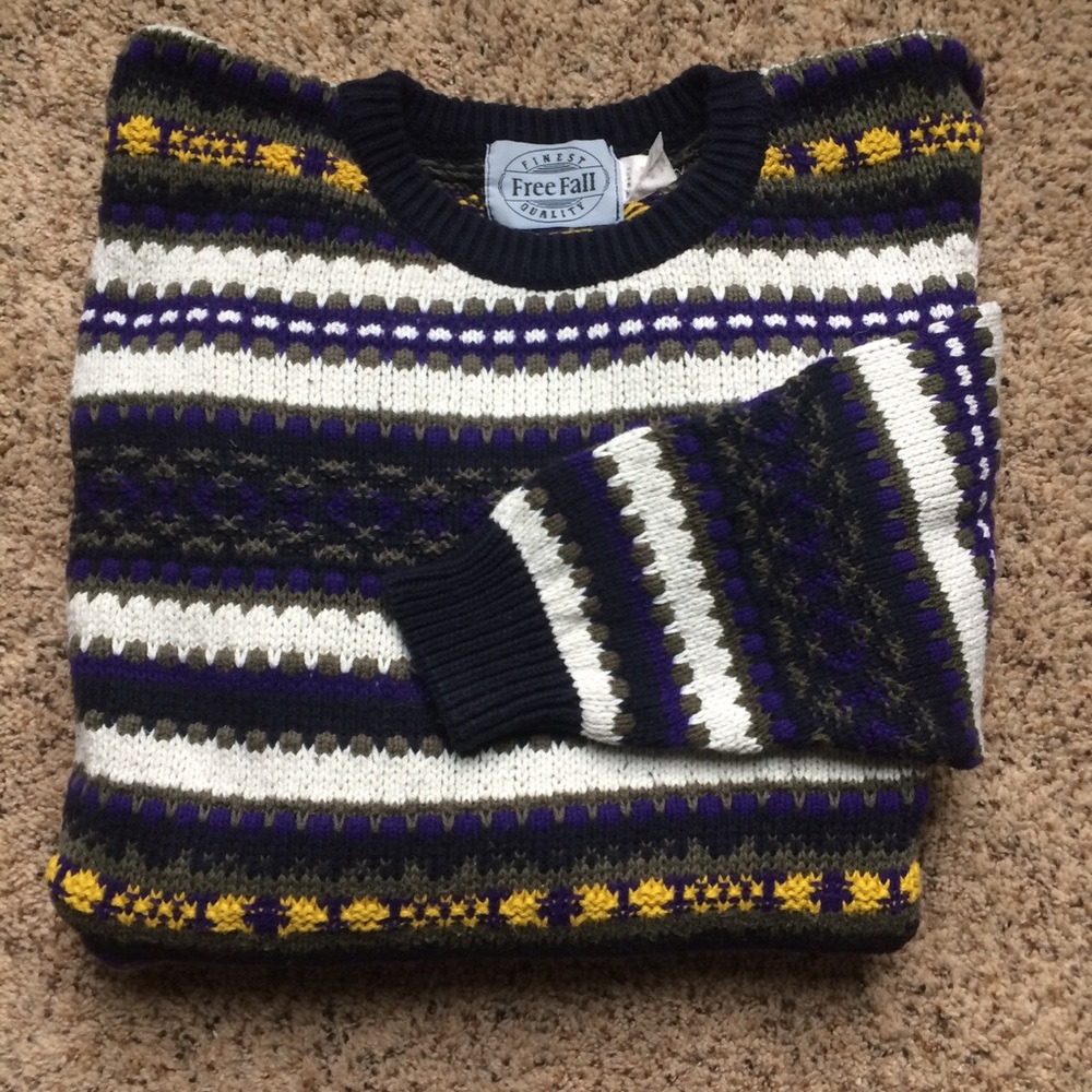 VTG 80s chunky knit sweater